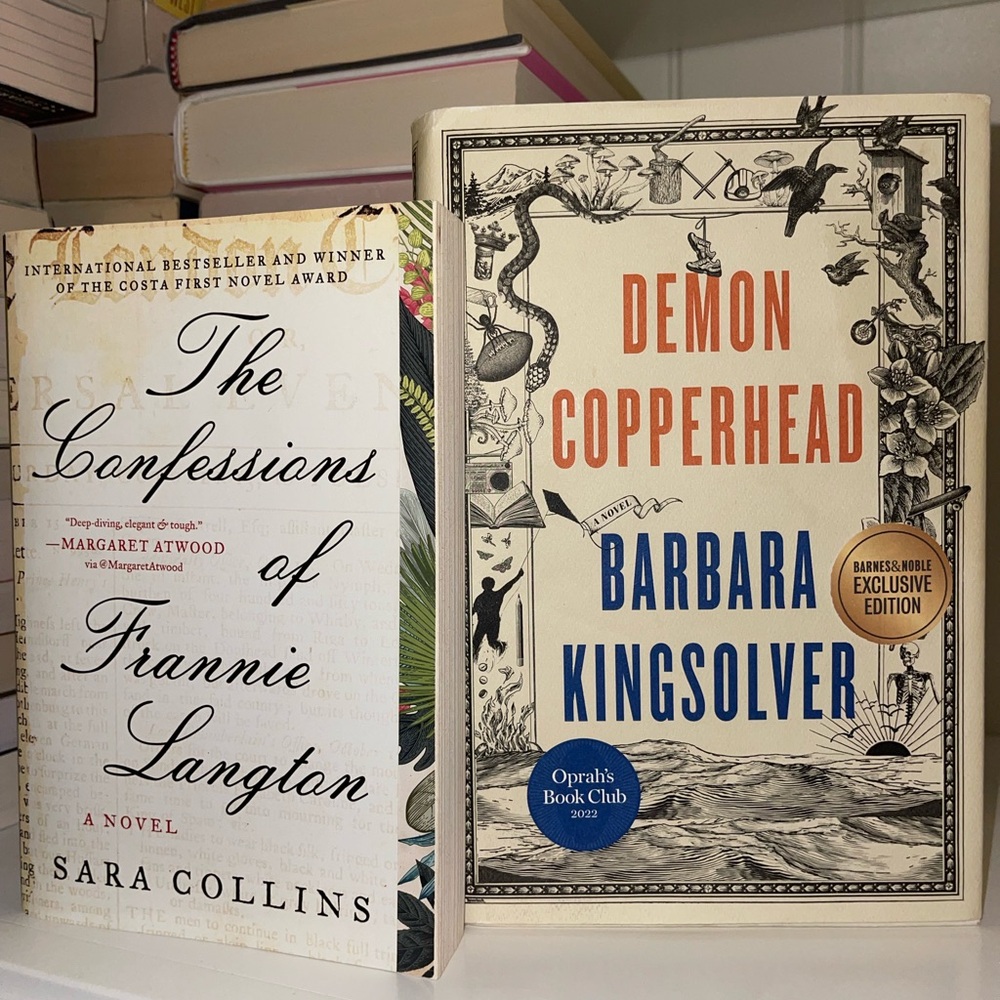 Decorative Book Set with Cream and Blue Covers